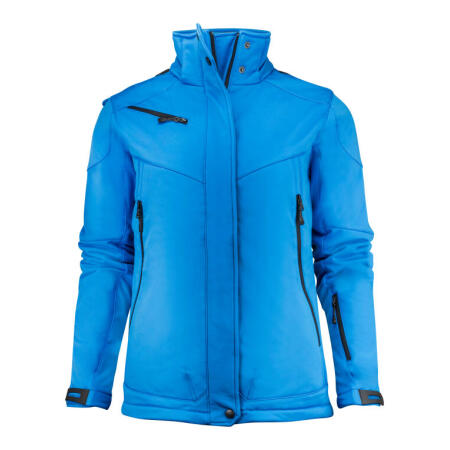 Printer Essentials PE2261041 Printer Essentials Ladies Skeleton Softshell Jacket Ocean Blue