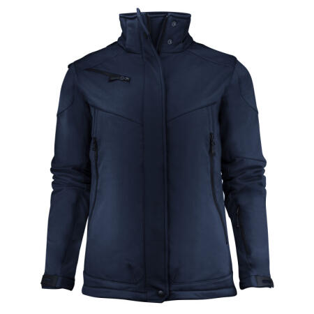 Printer Essentials PE2261041 Printer Essentials Ladies Skeleton Softshell Jacket Dark Navy