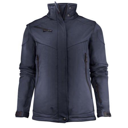 Printer Essentials PE2261041 Printer Essentials Ladies Skeleton Softshell Jacket Navy