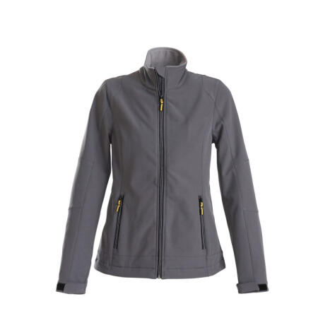 Printer Essentials PE2261045 Printer Essentials Ladies Trial Softshell Jacket Steel Grey