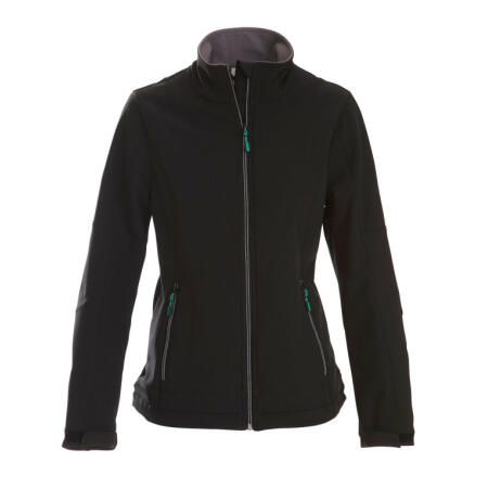 Printer Essentials PE2261045 Printer Essentials Ladies Trial Softshell Jacket Black