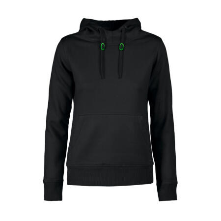 Printer Essentials PE2262050 Printer Essentials Ladies Fastpitch Hooded Sweatshirt Black