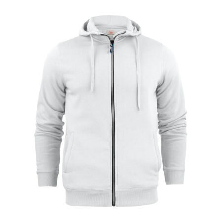 Printer Essentials PE2262051 Printer Essentials Mens Full Zip Hoodie White