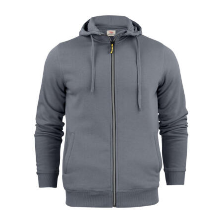 Printer Essentials PE2262051 Printer Essentials Mens Full Zip Hoodie Steel Grey