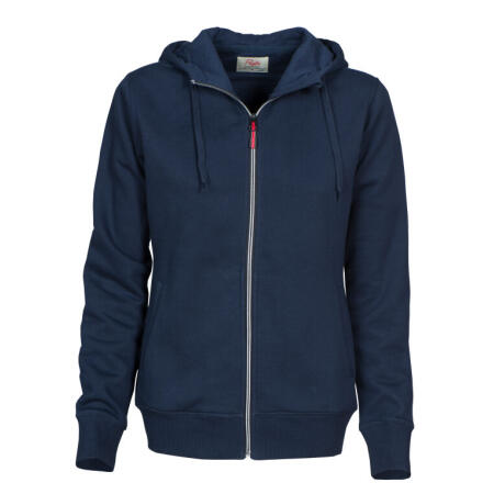 Printer Essentials PE2262052 Printer Essentials Ladies Overhead Full Zip Hoody Navy