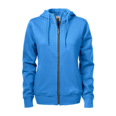 Printer Essentials PE2262052 Printer Essentials Ladies Overhead Full Zip Hoody Ocean Blue