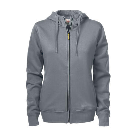 Printer Essentials PE2262052 Printer Essentials Ladies Overhead Full Zip Hoody Steel Grey