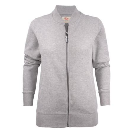 Printer Essentials PE2262055 Printer Essentials Ladies Javelin Full Zip Sweatshirt Grey Melange