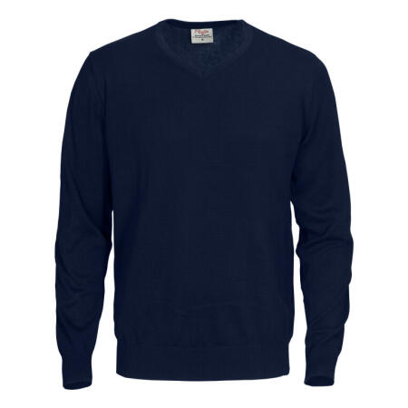 Printer Essentials PE2262501 Printer Essentials Forehand Knitted V Neck Sweater Navy
