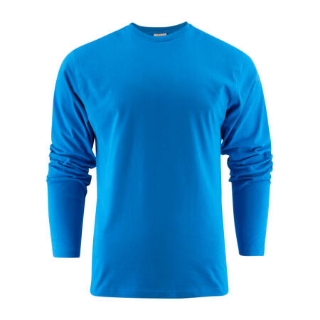Printer Essentials PE2264016 Printer Essentials Heavy Long Sleeve T-Shirt Ocean Blue