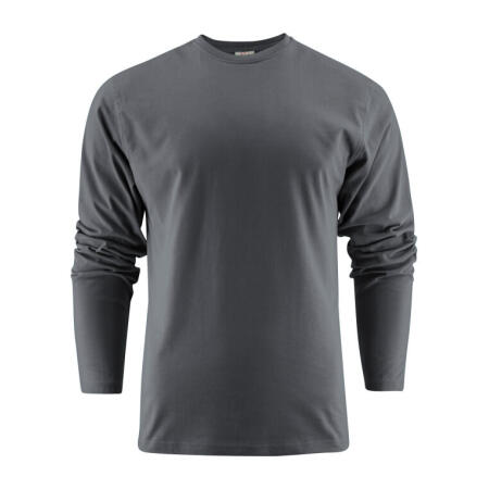Printer Essentials PE2264016 Printer Essentials Heavy Long Sleeve T-Shirt Steel Grey
