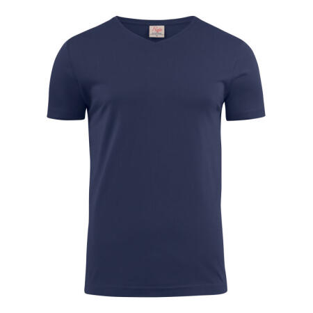 Printer Essentials PE2264024 Printer Essentials Heavy V-Neck T-Shirt Navy