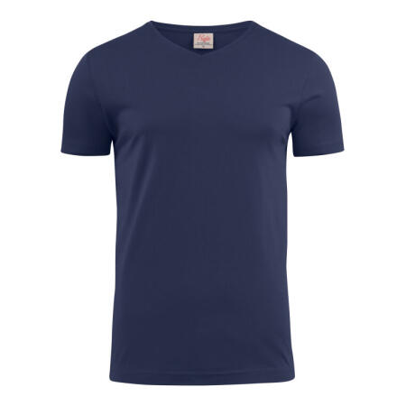 Printer Essentials PE2264024 Printer Essentials Heavy V-Neck T-Shirt Dark Navy