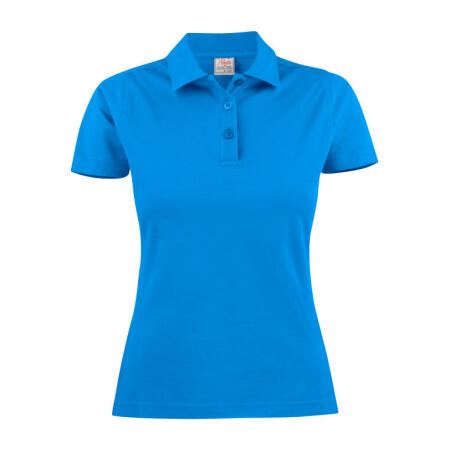 Printer Essentials PE2265009 Printer Essentials Ladies Surf Pique Polo Ocean Blue
