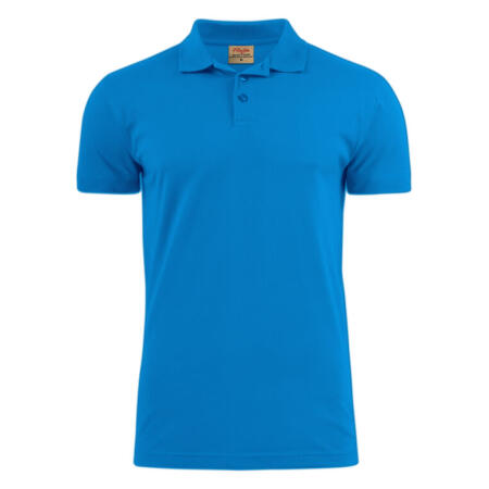 Printer Essentials PE2265016 Printer Essentials Mens Surf RSX Pique Polo Ocean Blue