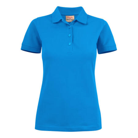 Printer Essentials PE2265021 Printer Essentials Ladies Surf Stretch Polo Ocean Blue