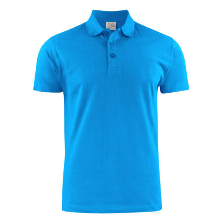 Printer Essentials PE2265022 Printer Essentials Mens Surf Light RSX Polo Ocean Blue