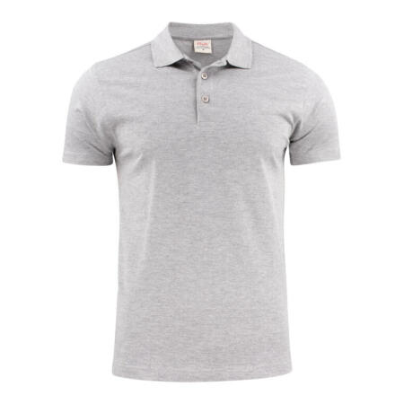 Printer Essentials PE2265022 Printer Essentials Mens Surf Light RSX Polo Grey Melange