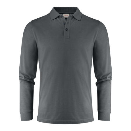 Printer Essentials PE2265026 Printer Essentials Surf Pro LS Polo Steel Grey