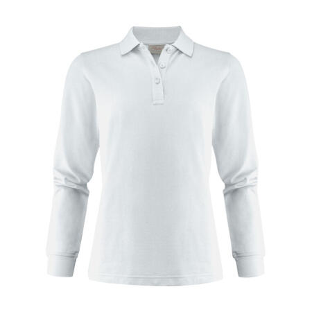 Printer Essentials PE2265027 Printer Essentials Ladies Surf Pro LS Polo White