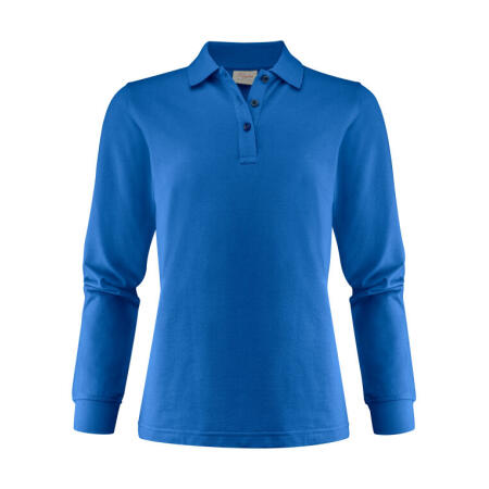 Printer Essentials PE2265027 Printer Essentials Ladies Surf Pro LS Polo Ocean Blue