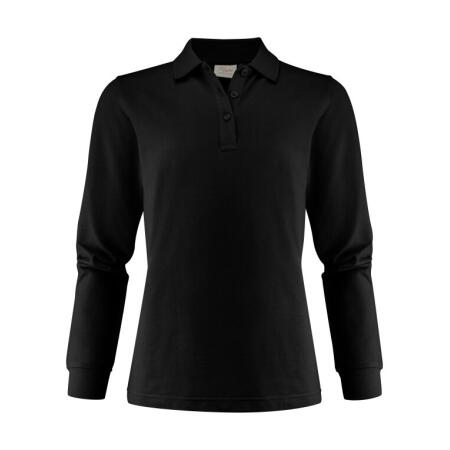 Printer Essentials PE2265027 Printer Essentials Ladies Surf Pro LS Polo Black