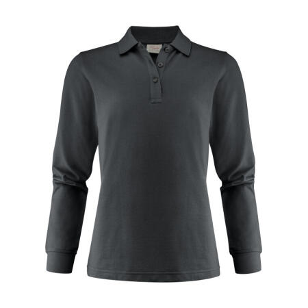 Printer Essentials PE2265027 Printer Essentials Ladies Surf Pro LS Polo Steel Grey