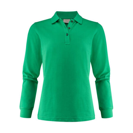 Printer Essentials PE2265027 Printer Essentials Ladies Surf Pro LS Polo Fresh Green