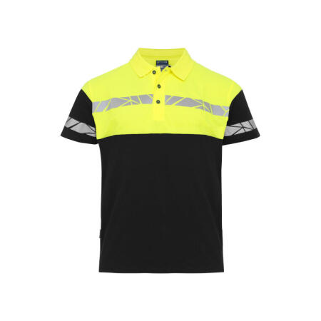 Pro-Job PJ647003 Pro-Job Progression 7003 Pique Polo Black/Yellow