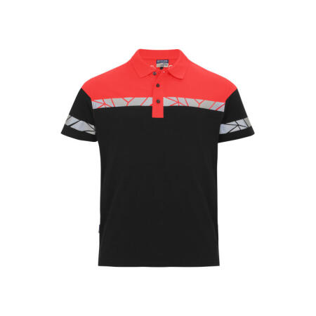 Pro-Job PJ647003 Pro-Job Progression 7003 Pique Polo Black/Red