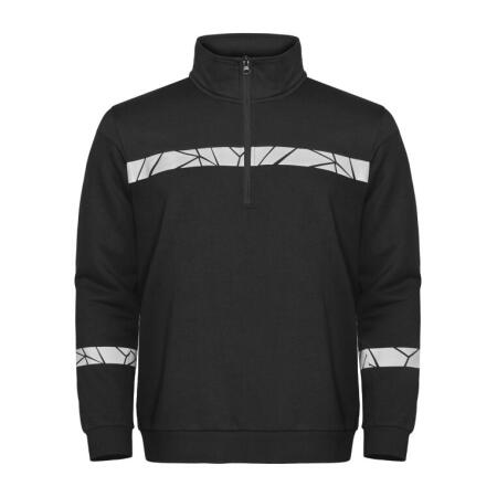 Pro-Job PJ647102 Pro-Job Progression 7102 1/2 Zip Sweatshirt Black/Black