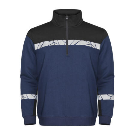 Pro-Job PJ647102 Pro-Job Progression 7102 1/2 Zip Sweatshirt Navy/Black