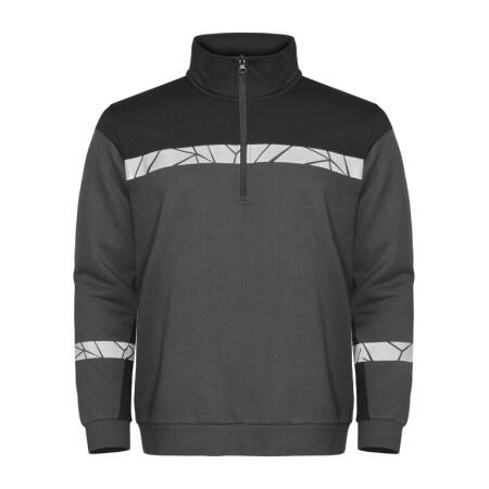 Pro-Job PJ647102 Pro-Job Progression 7102 1/2 Zip Sweatshirt Grey/Black