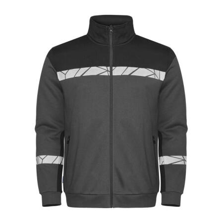 Pro-Job PJ647103 Pro-Job Progression 7103 Full Zip Sweat Grey/Black