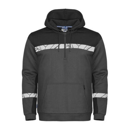 Pro-Job PJ647104 Pro-Job Progression 7104 1/2 Zip Hoodie Grey/Black