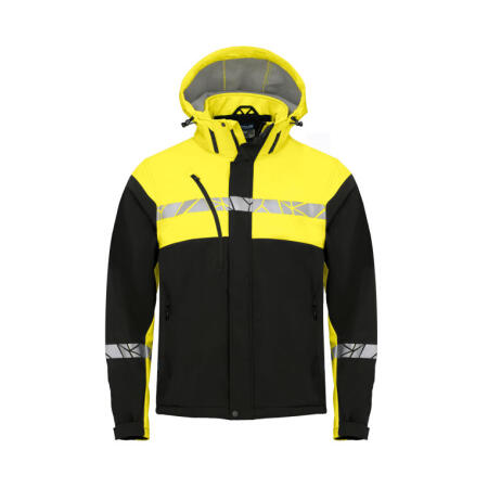 Pro-Job PJ647400 Pro-Job  Progression 7400 Softshell Jacket Black/Yellow
