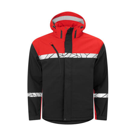 Pro-Job PJ647400 Pro-Job  Progression 7400 Softshell Jacket Black/Red