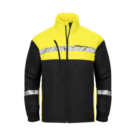 Pro-Job PJ647404 Pro-Job Progression 7404 Quilted Jacket Black/Yellow