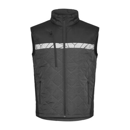 Pro-Job PJ647700 Pro-Job Progression 7700 Quilted Vest Grey/Black