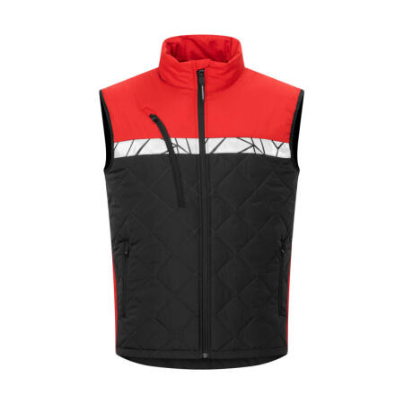 Pro-Job PJ647700 Pro-Job Progression 7700 Quilted Vest Black/Red
