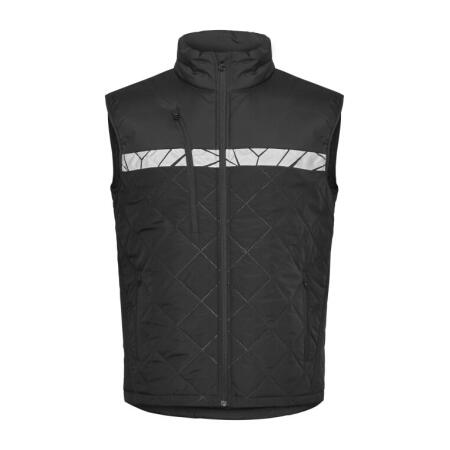 Pro-Job PJ647700 Pro-Job Progression 7700 Quilted Vest Black/Black