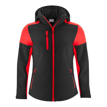 Printer Prime PP2261066 Printer Prime Ladies Softshell Black/Red