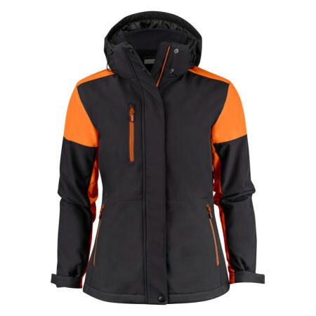 Printer Prime PP2261072 Printer Prime Ladies Padded Softshell Black/Orange