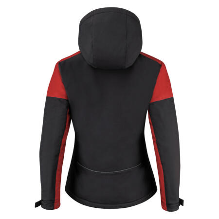 Printer Prime PP2261072 Printer Prime Ladies Padded Softshell Black/Red