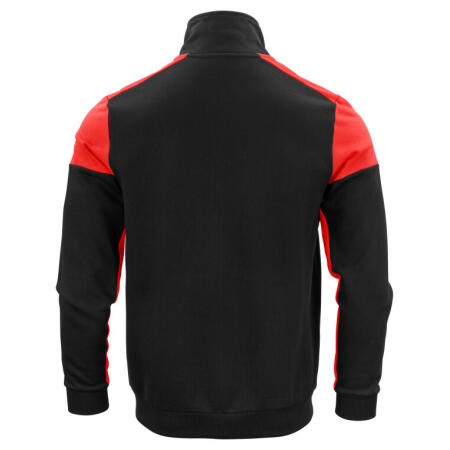 Printer Prime PP2262061 Printer Prime Full Zip Sweatshirt Black/Red