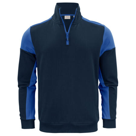 Printer Prime PP2262069 Printer Prime Half Zip Sweatshirt Navy/Cobalt