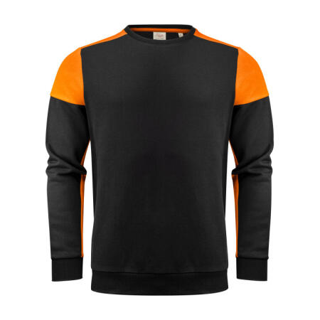 Printer Prime PP2262071 Printer Prime Crewneck Sweatshirt Black/Orange