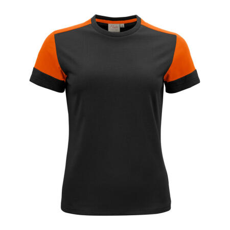 Printer Prime PP2264031 Printer Prime Ladies T-Shirt Black/Orange