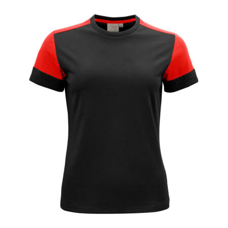 Printer Prime PP2264031 Printer Prime Ladies T-Shirt Black/Red