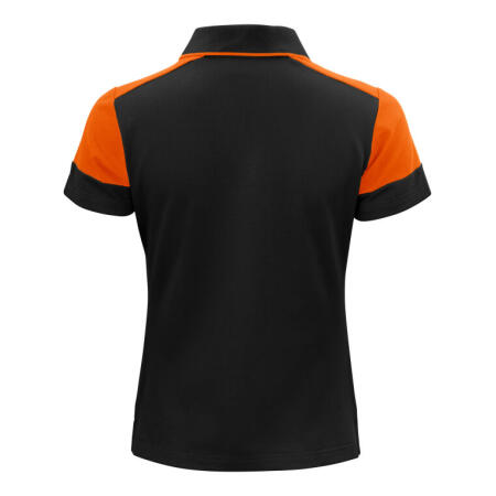 Printer Prime PP2265025 Printer Prime Ladies Polo Shirt Black/Orange